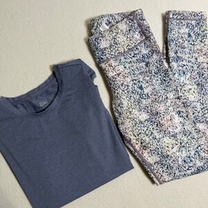 Athleta Girl Active Set Top and Leggings Athletic Wear Purple Extra Large XL‎